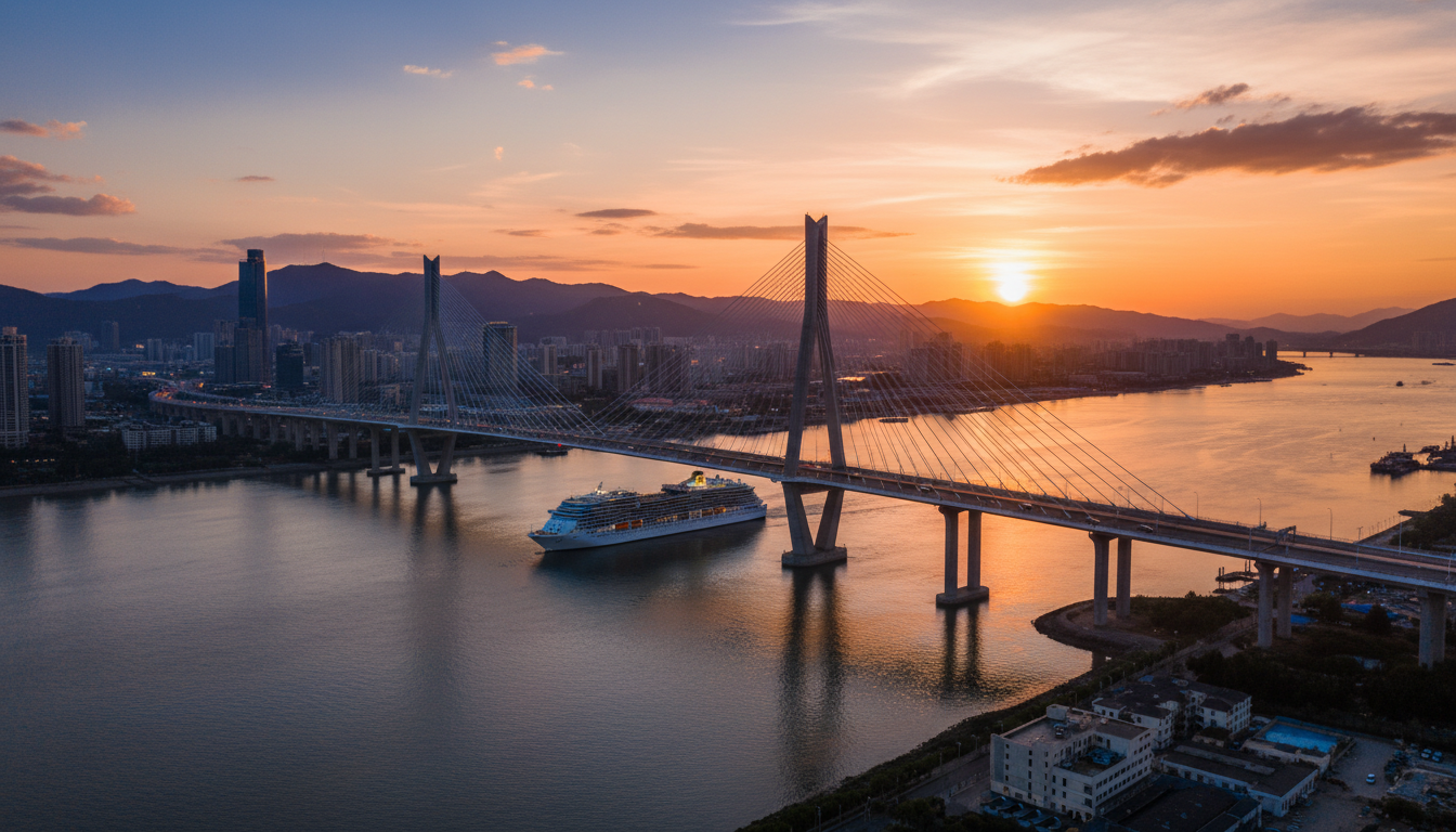 Landmark bridge construction project